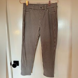 Cropped Skinny Brown Plaid Pants - UNIQLO Tokyo